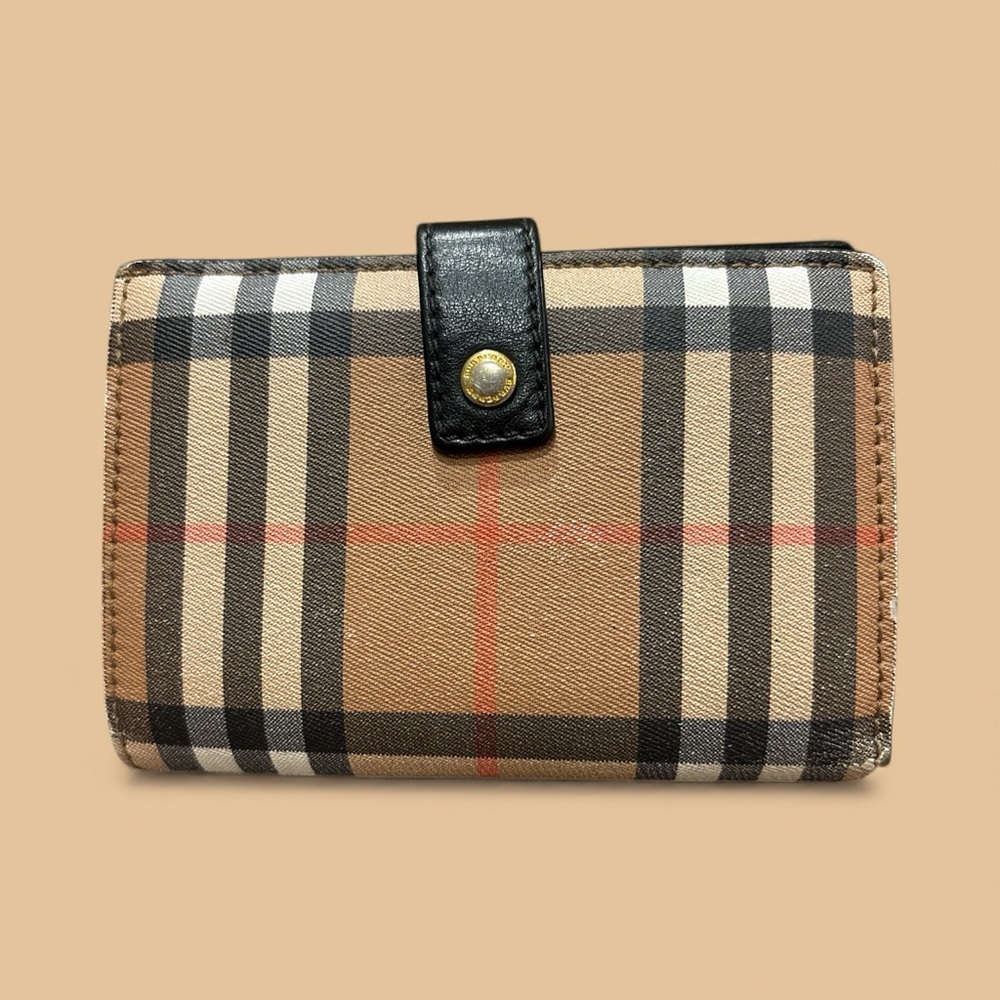 Burberry Nova Check Canvas & Leather Wallet - Picture 8 of 9